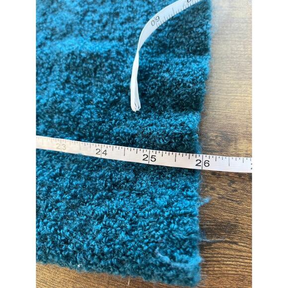 Talbots Womens M Teal Crew Neck Wool Blend Office Wear Cozy FLAW - Picture 8 of 9